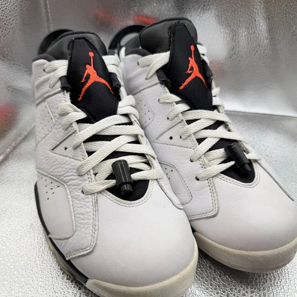 Size 10‎ Air Jordan 6 White Infrared Men Comfort Basketball Shoes 304401-123